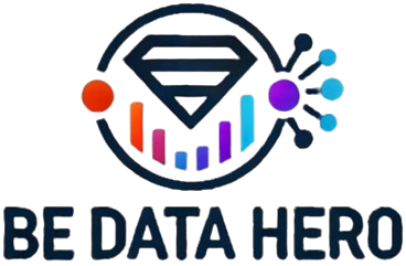 Logo: Be Data Hero with Text